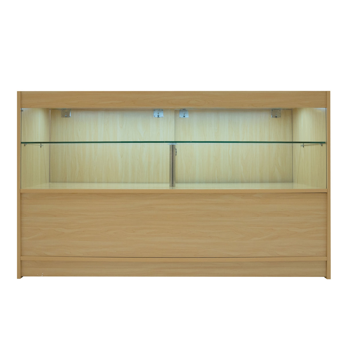 Set Mostradores Comerciales con Luz LED "SELENE" CM60+ 2x C1500 – Arce