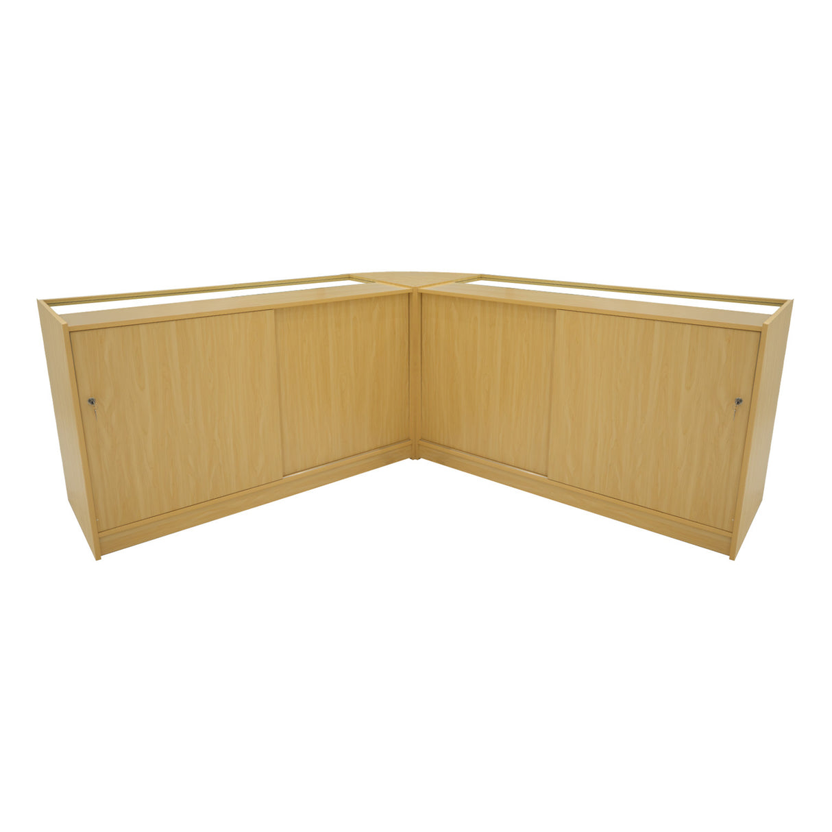 Set Mostradores Comerciales con Luz LED "ANDROMEDA" LM60+ 2x C1500 – Arce