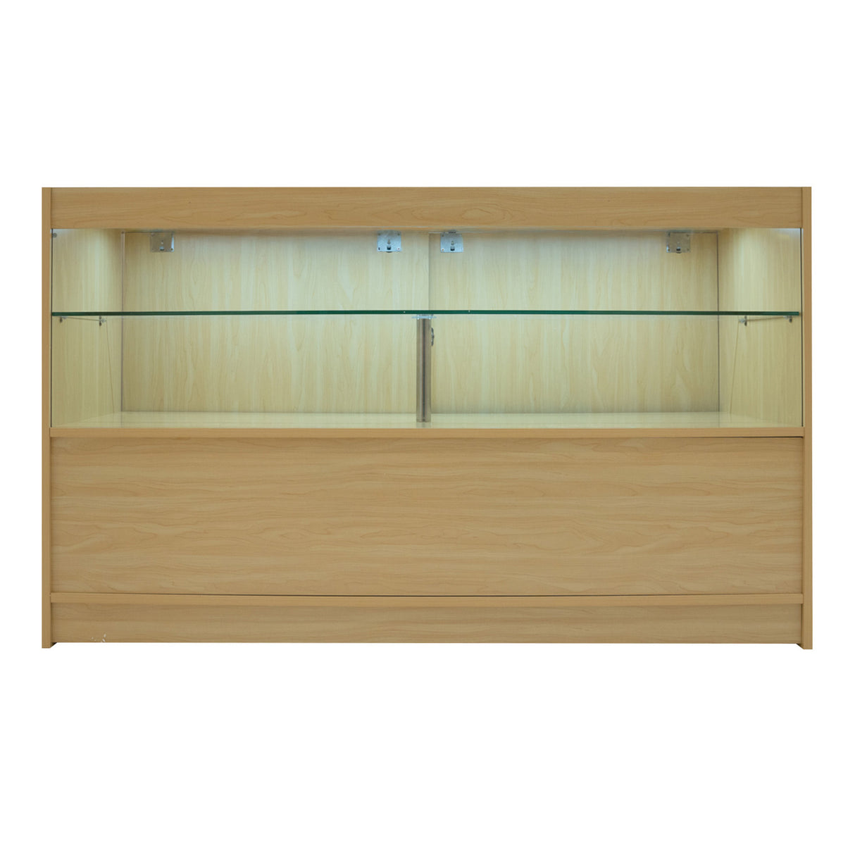 Set Mostradores Comerciales con Luz LED "ECLIPSE" LM60 + 2xC1500 + TB60 – Arce