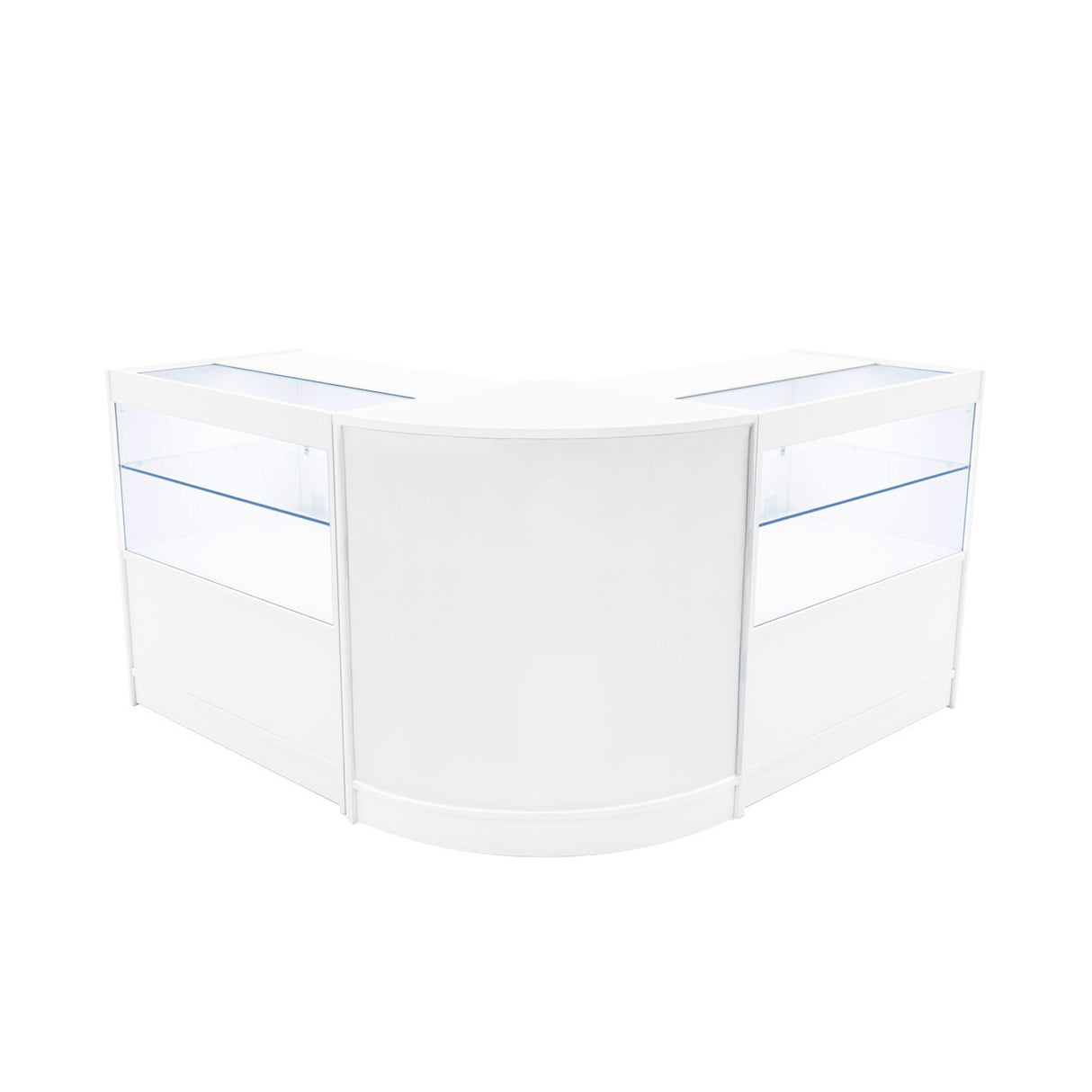 Set Mostradores Comerciales con Luz LED "SELENE" CM60+ 2x C900 – Blanco