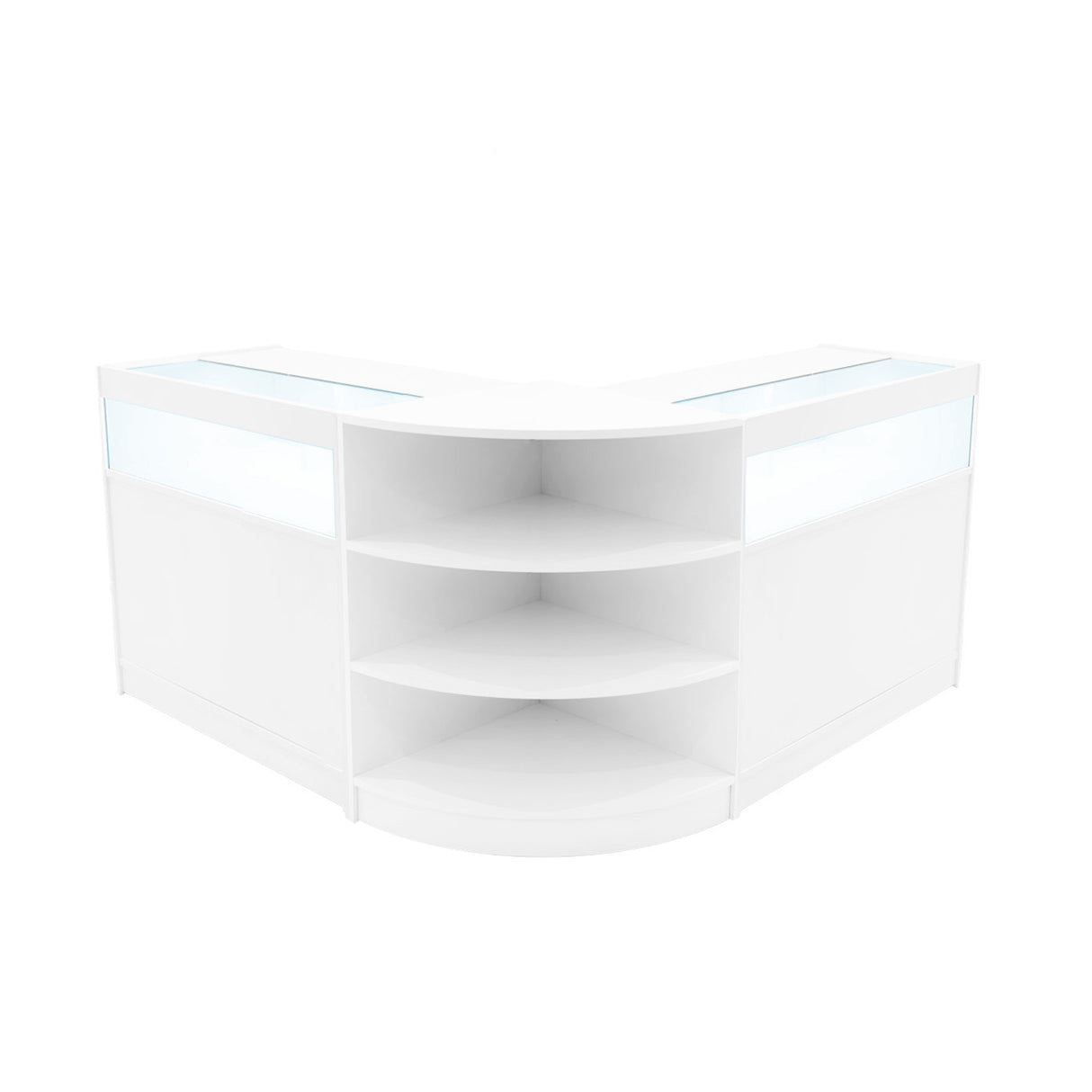 Set Mostradores Comerciales con Luz LED "THESEUS" LM60+ 2x B900 – Blanco