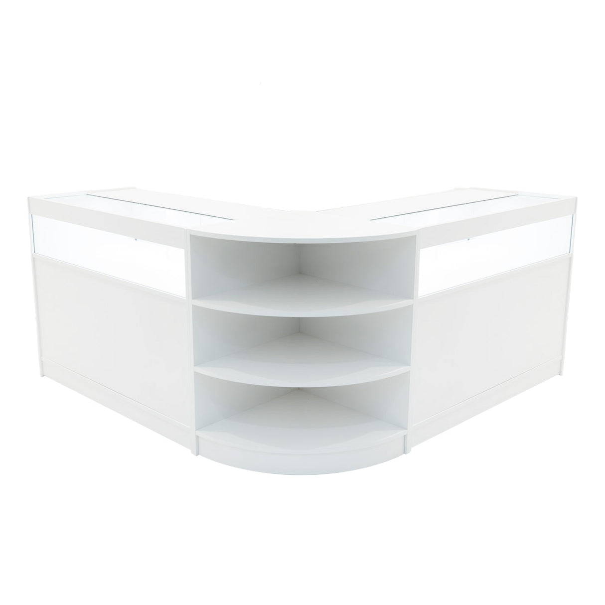 Set Mostradores Comerciales con Luz LED "THESEUS" LM60+ 2x B1200 – Blanco