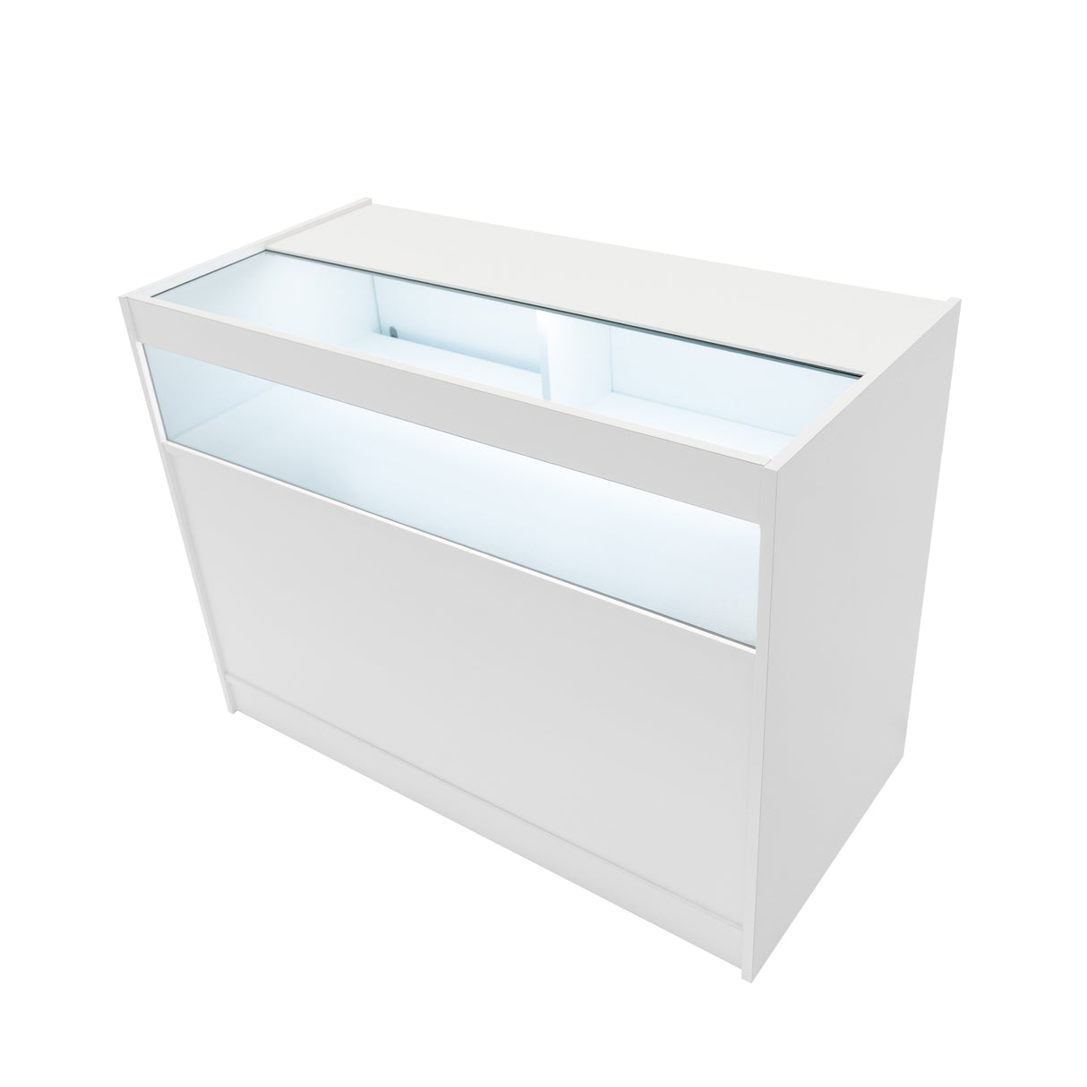 Set Mostradores Comerciales con Luz LED "THESEUS" LM60+ 2x B1200 – Blanco