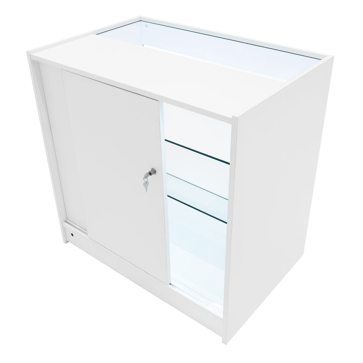 Set Mostradores Comerciales con Luz LED "APOLLO" LM60+ 2x K900 – Blanco