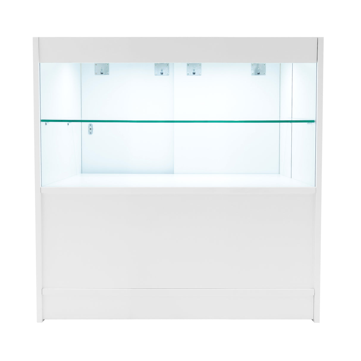 Set Mostradores Comerciales con Luz LED "ECLIPSE" LM60 + 2xC900 + TB60 – Blanco