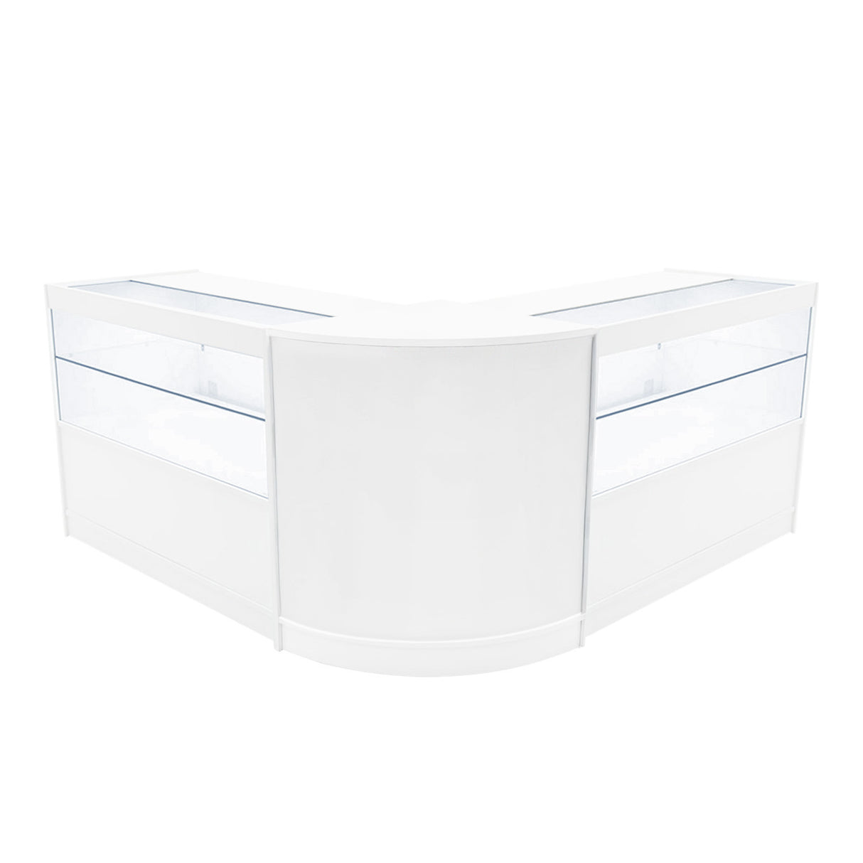 Set Mostradores Comerciales con Luz LED "SELENE" CM60+ 2x C1200 – Blanco