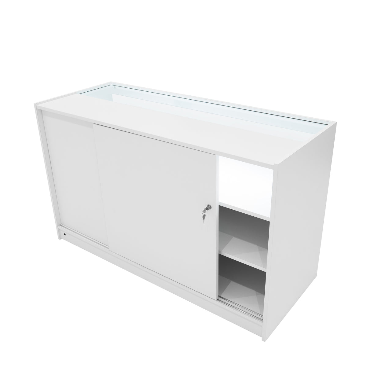 Set Mostradores Comerciales con Luz LED "THESEUS" LM60+ 2x B1500 – Blanco