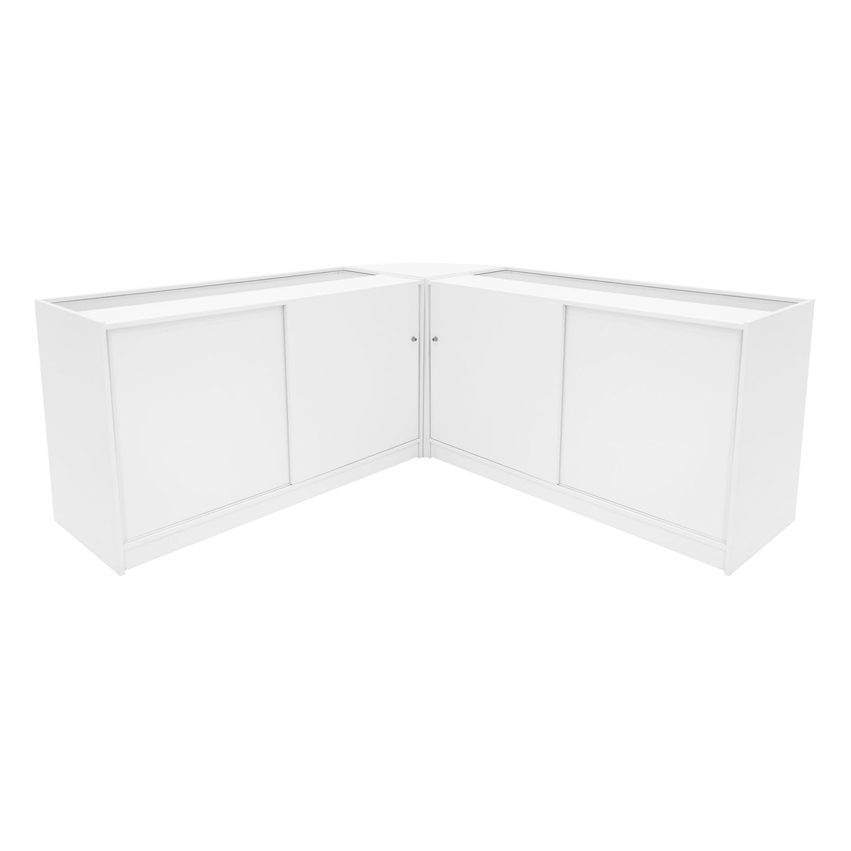 Set Mostradores Comerciales con Luz LED "CALLIOPE" LM60 + K1500 + C1500 – Blanco