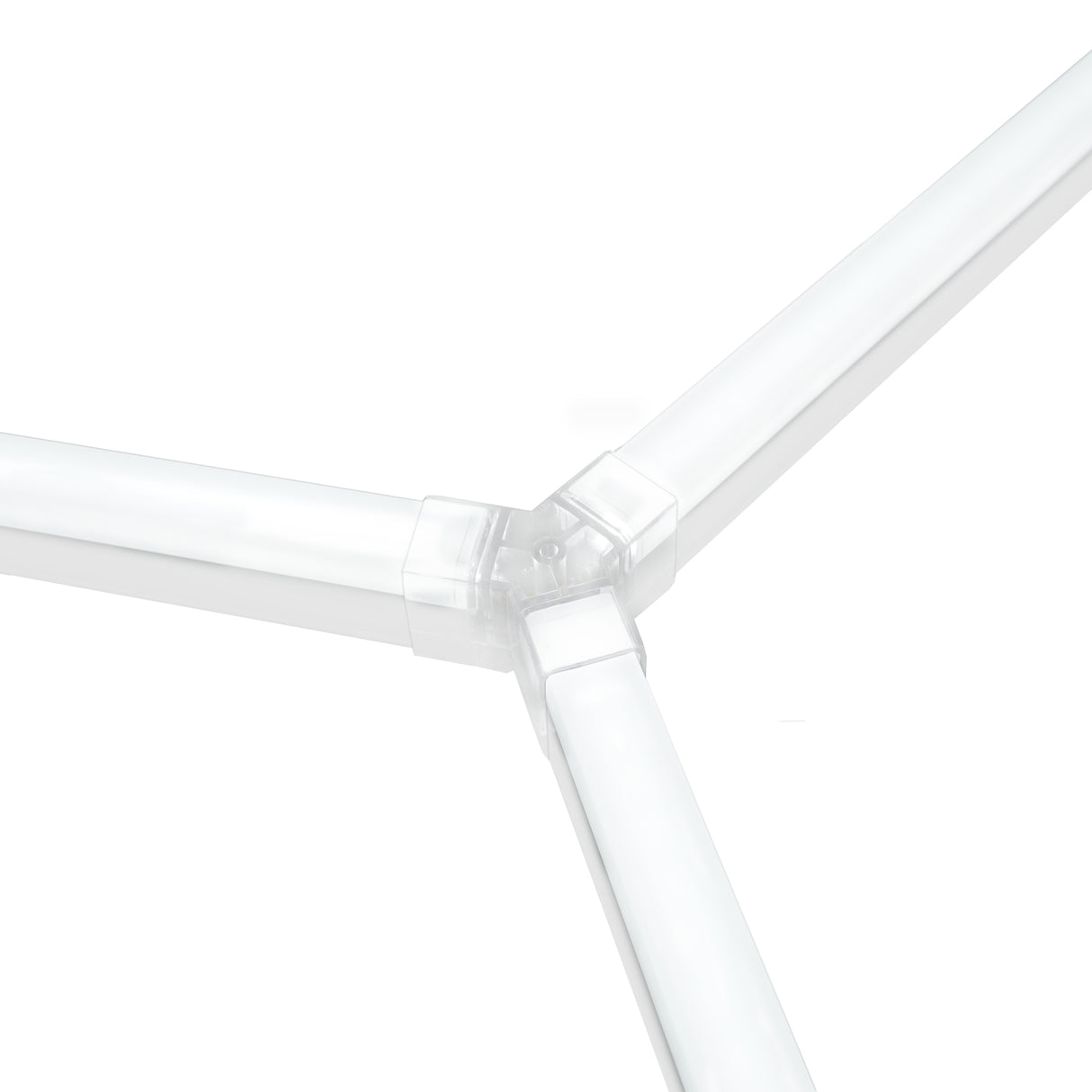 Baldosas Polipropileno (240un) y Bordes - Negro (120un) y Azul (120un) + Luz LED Hexagonal de Techo (x2)