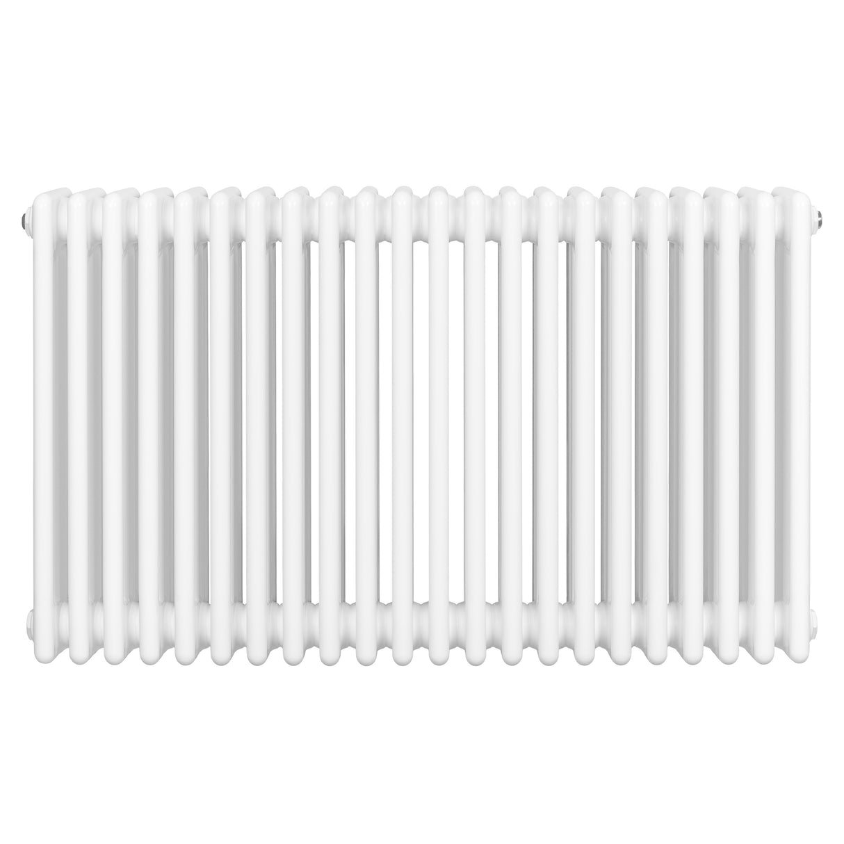 Radiador tradicional de 4 columnas en color blanco, con un diseño elegante y superficie lisa, ideal para calefacción eficiente