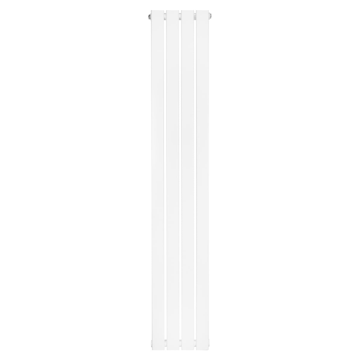 Radiador de columna única blanco, de 1600 mm de alto y 280 mm de ancho, con un diseño moderno y acabado liso y brillante