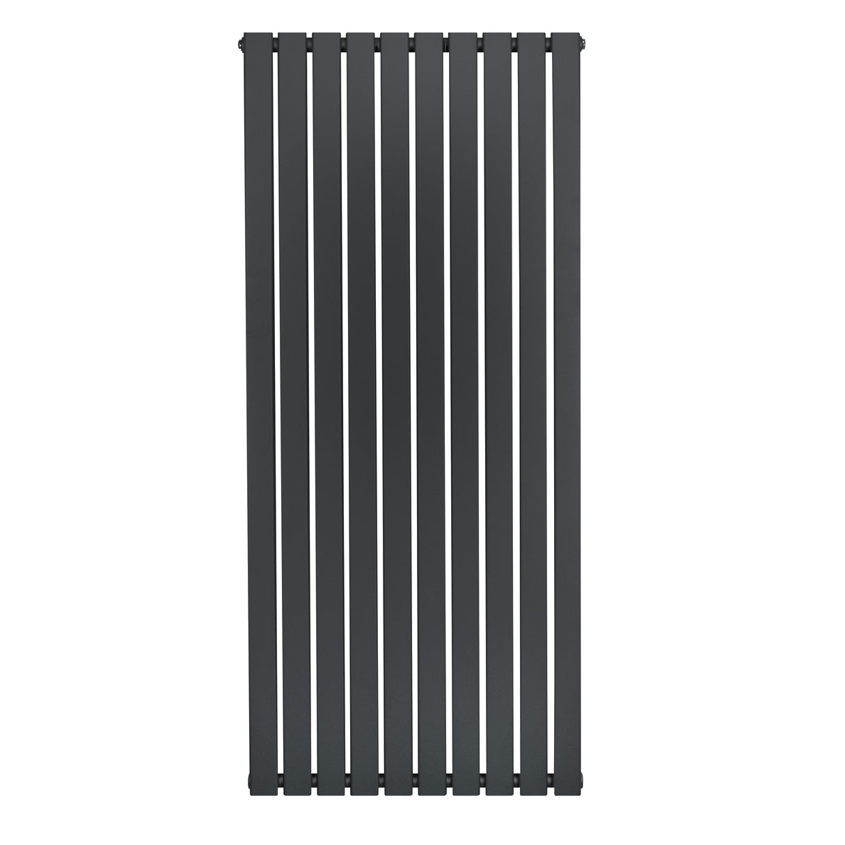 Radiador de columna única en gris antracita, con diseño vertical y acabado liso, mide 1600 mm x 700 mm, ideal para espacios modernos
