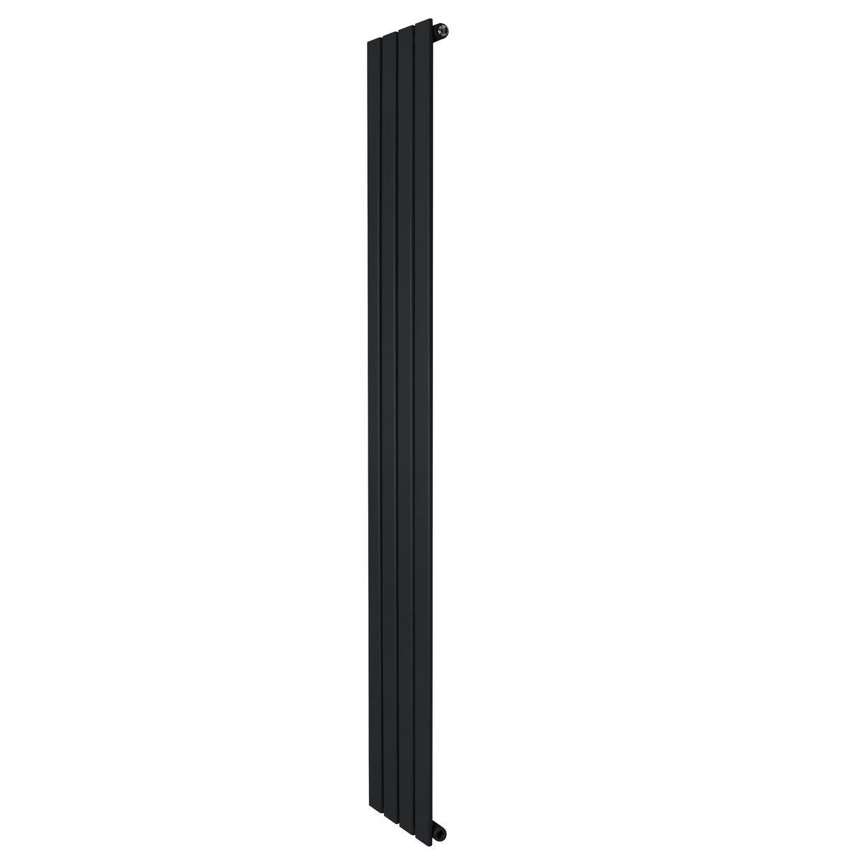 Radiador de columna única negro de 1800 mm x 280 mm, con un diseño elegante y moderno, ideal para espacios contemporáneos