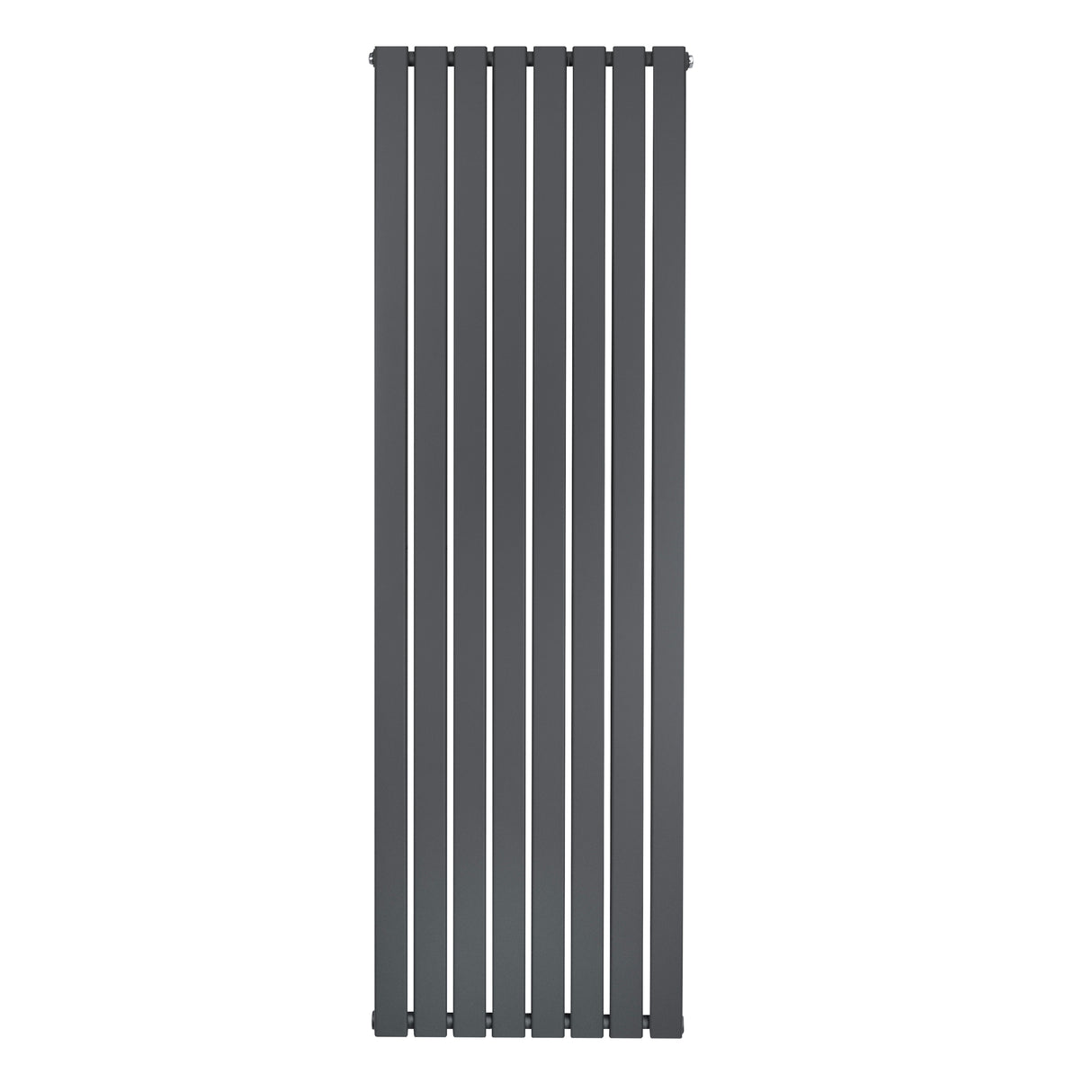 Radiador de columna única en gris antracita, mide 1800 mm x 560 mm, con un diseño moderno y acabado liso y elegante
