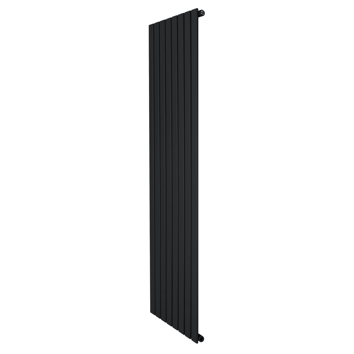 Radiador de columna única negro de 1800 mm x 560 mm, con un diseño elegante y moderno, ideal para espacios contemporáneos