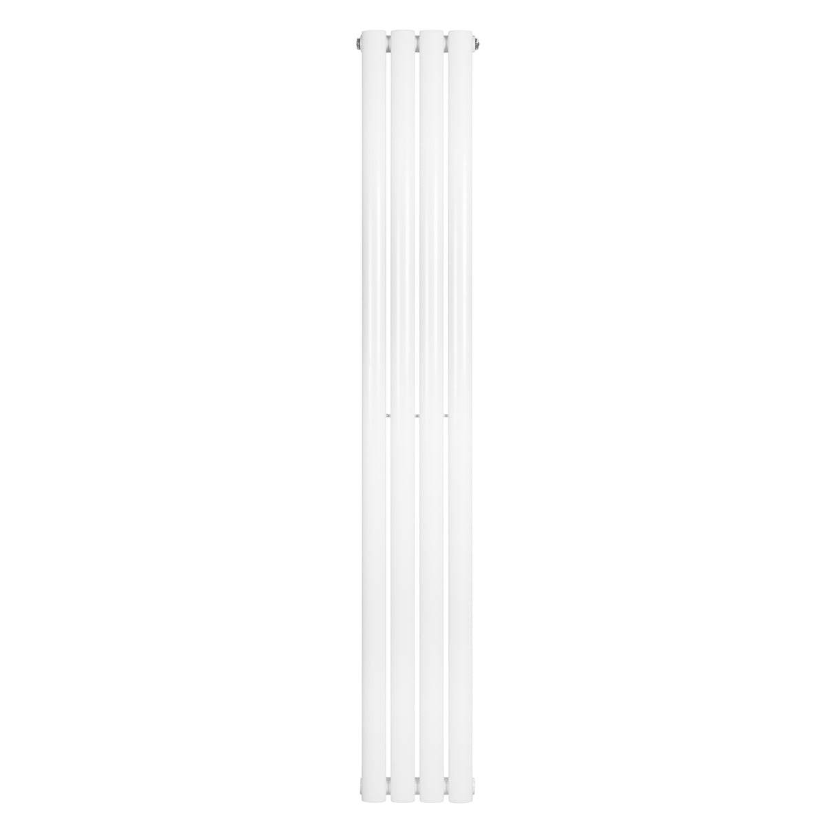 Radiador de columna ovalado en color blanco, con un diseño elegante y moderno, mide 1600 mm de alto y 240 mm de ancho