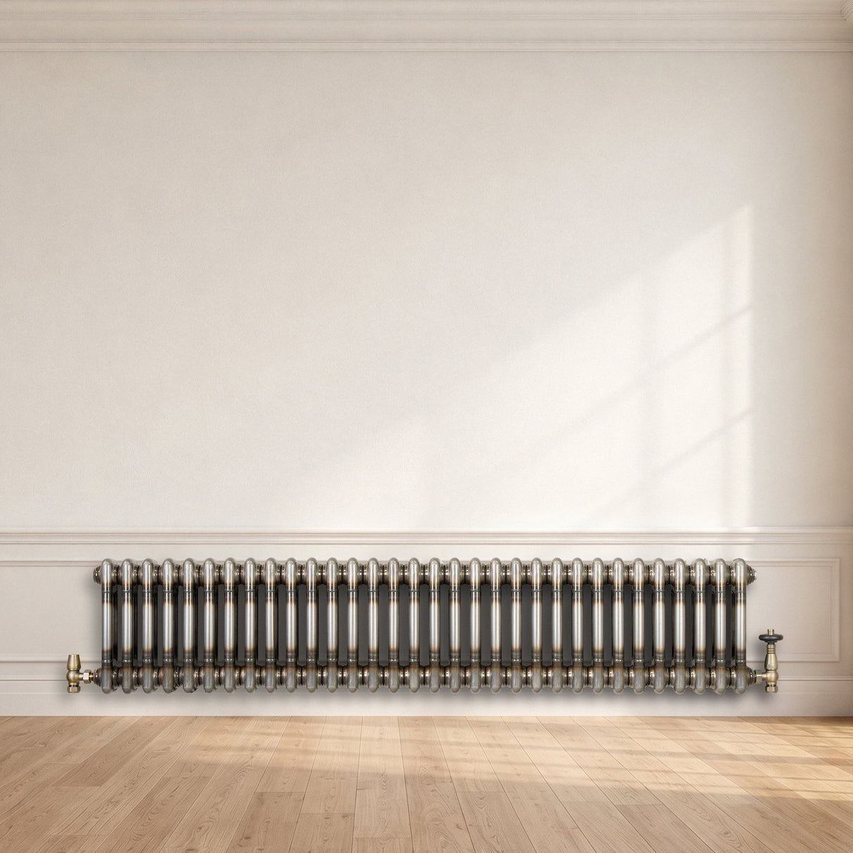 Radiador Tradicional de 2 Columnas - 300 x 1460mm - Metal Crudo