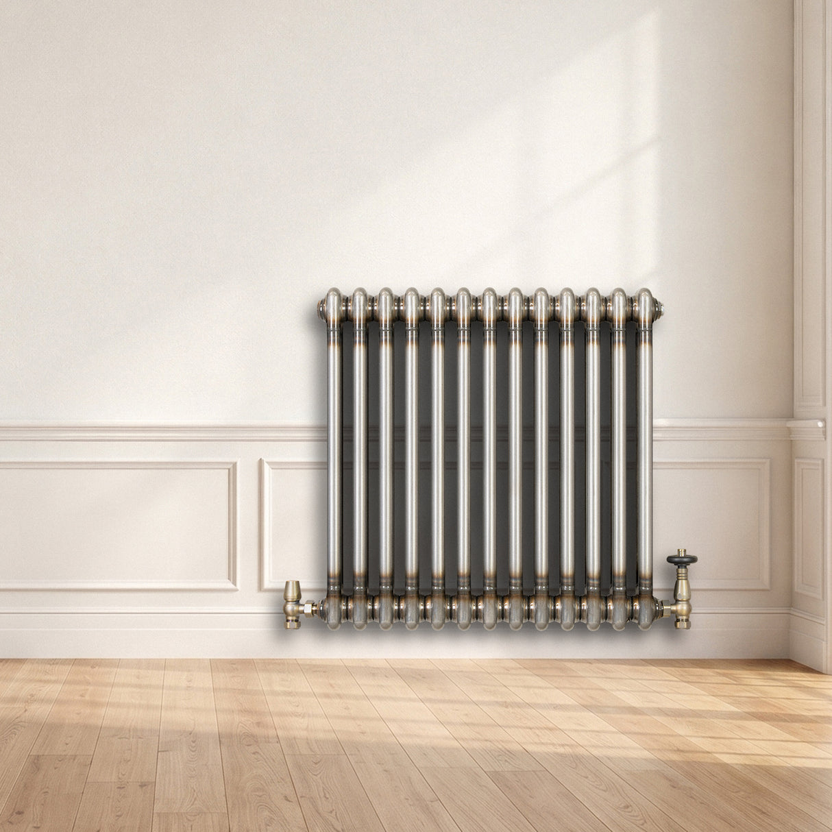 Radiador Tradicional de 2 Columnas - 600 x 605mm - Metal Crudo