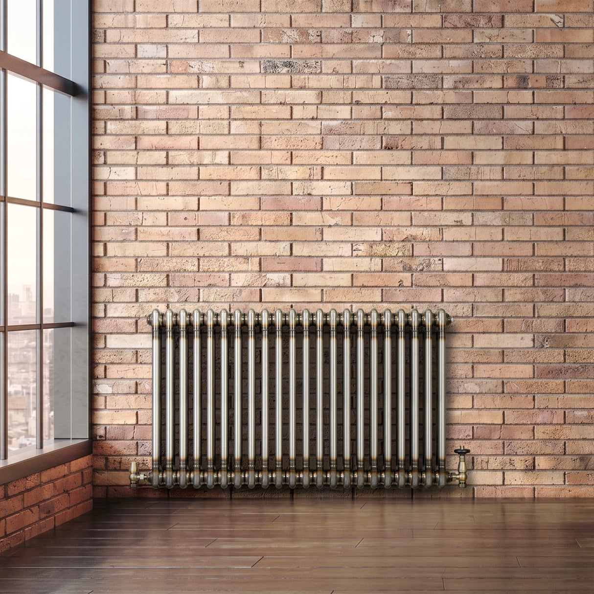 Radiador Tradicional de 2 Columnas - 600 x 1010mm - Metal Crudo