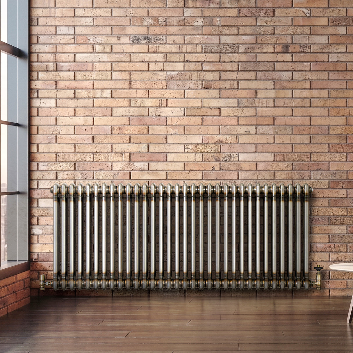 Radiador Tradicional de 2 Columnas - 600 x 1460mm - Metal Crudo