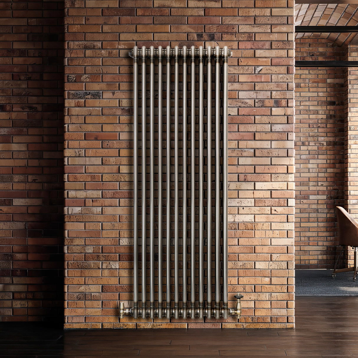 Radiador Tradicional de 2 Columnas - 1500 x 560mm - Metal Crudo