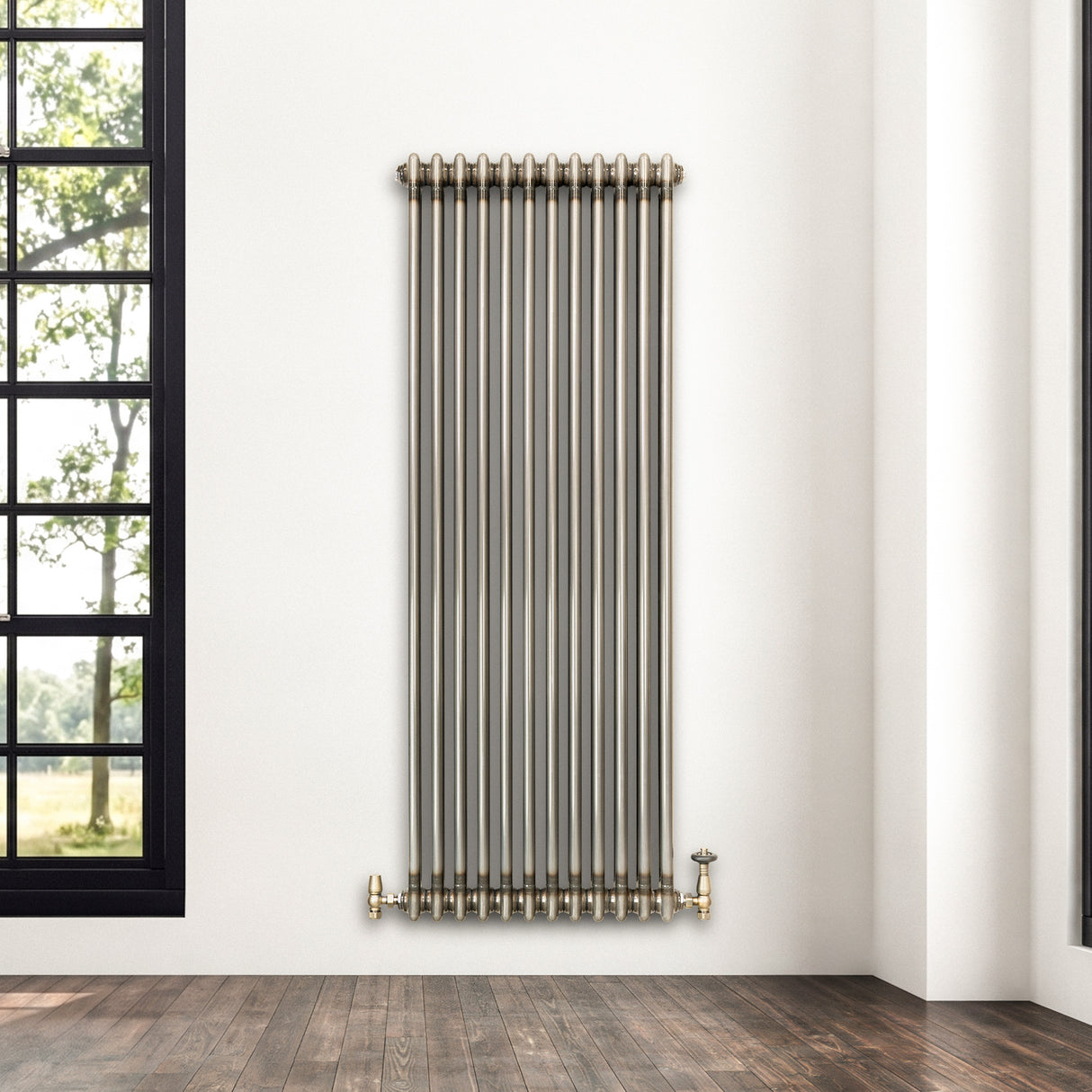 Radiador Tradicional de 2 Columnas - 1500 x 560mm - Metal Crudo