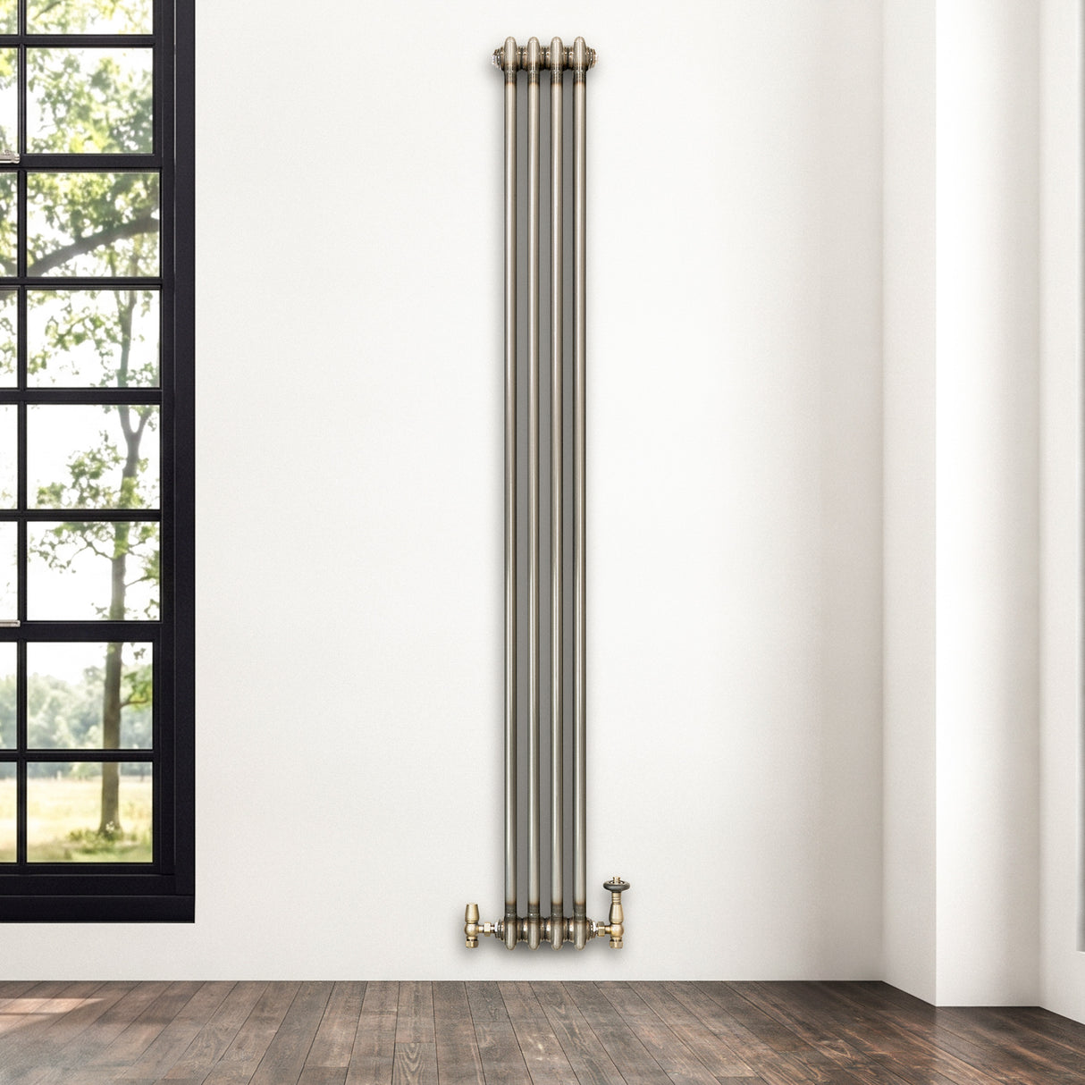Radiador Tradicional de 2 Columnas - 1800 x 200mm - Metal Crudo