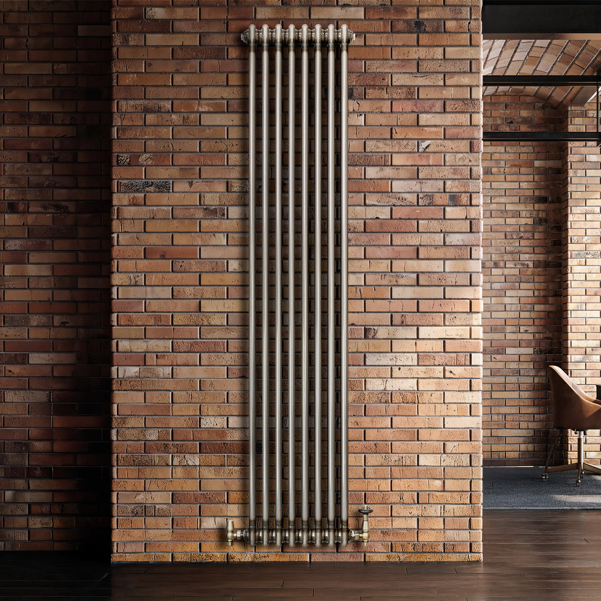 Radiador Tradicional de 2 Columnas - 1800 x 380mm - Metal Crudo