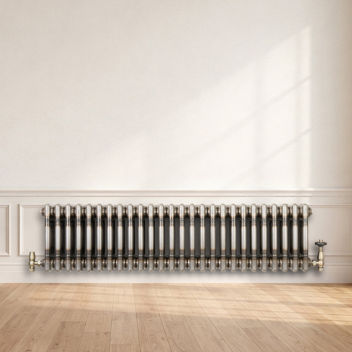 Radiador Tradicional de 3 Columnas - 300 x 1190mm - Metal Crudo