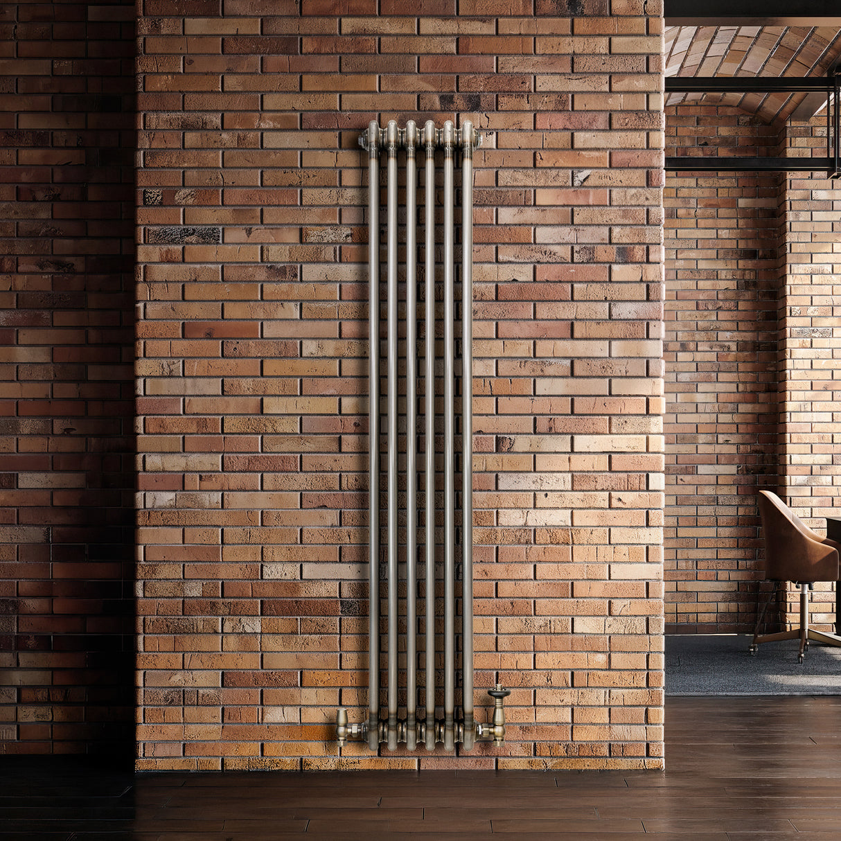Radiador Tradicional de 3 Columnas - 1500 x 290mm - Metal Crudo