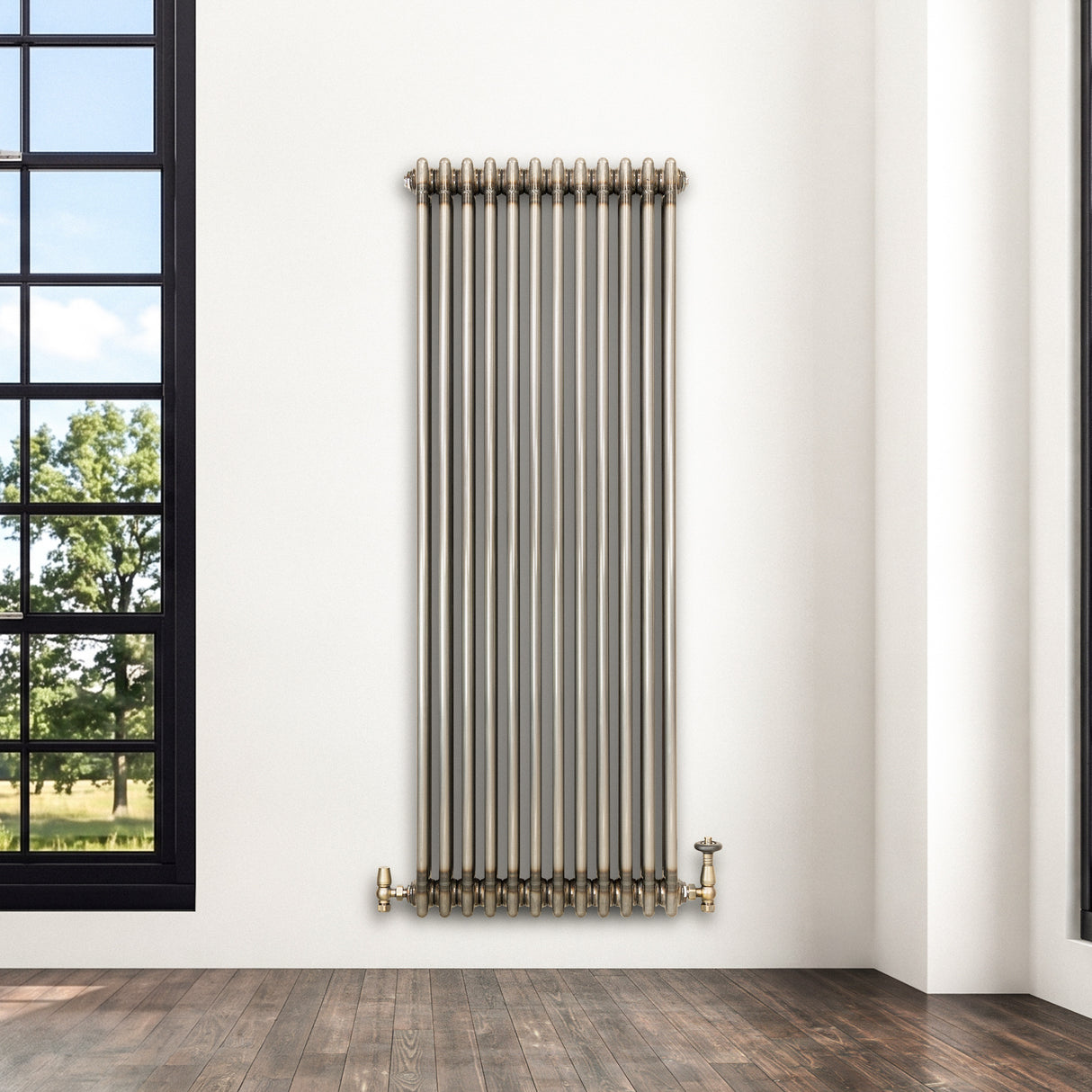 Radiador Tradicional de 3 Columnas - 1500 x 560mm - Metal Crudo