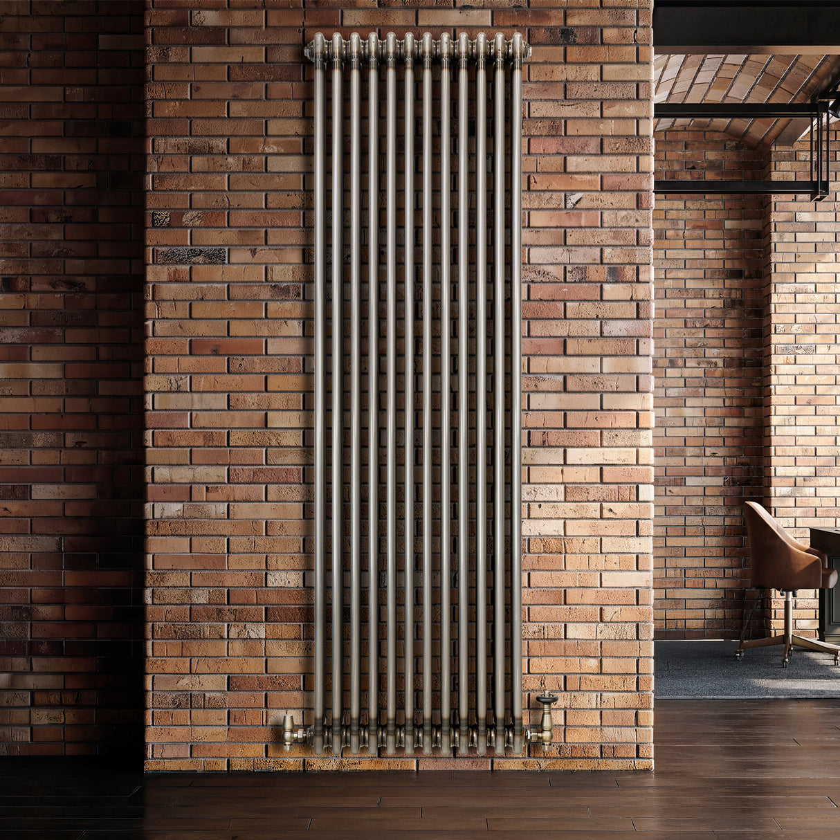 Radiador Tradicional de 3 Columnas - 1800 x 560mm - Metal Crudo