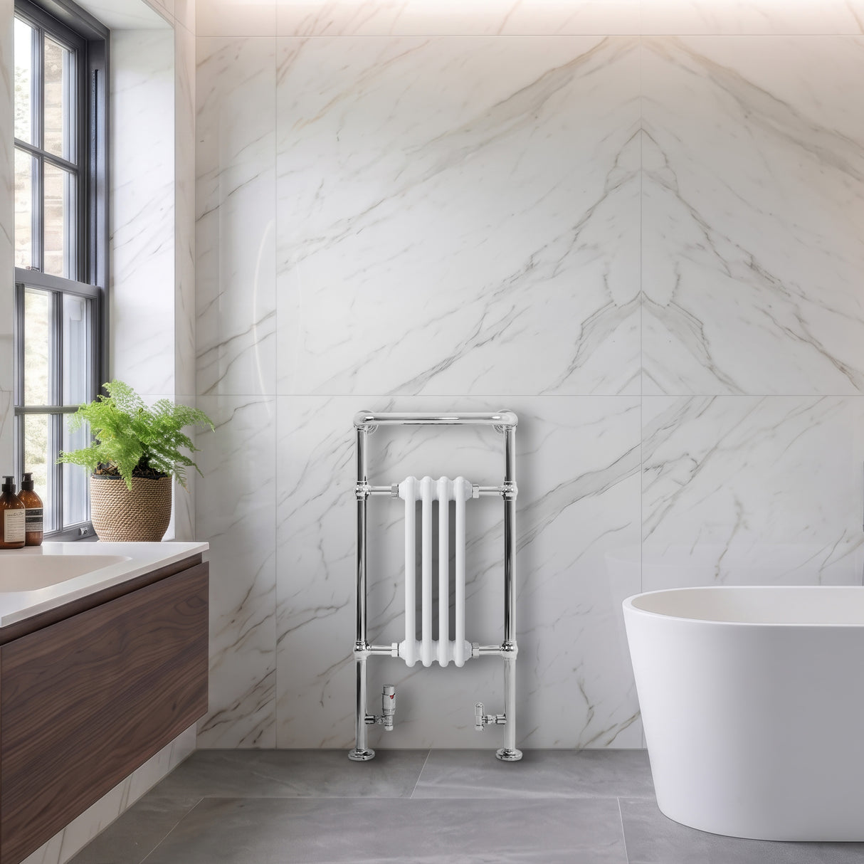 Radiador Toallero Tradicional – 950mm x 480mm – Blanco