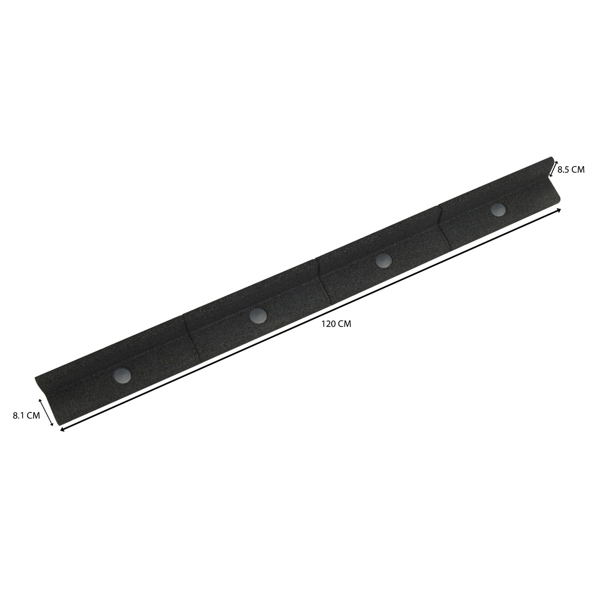 Bordura Flexible para Jardín 4 x 1.2 m – Negra