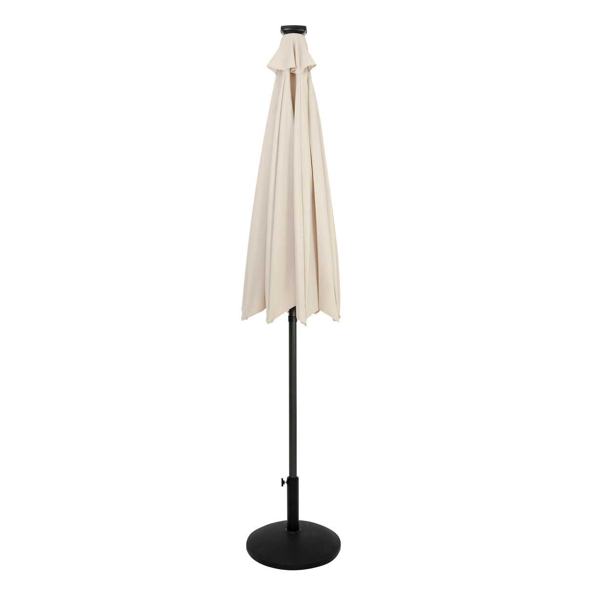 Parasol LED Inclinable 2,7 m con Base – Crema