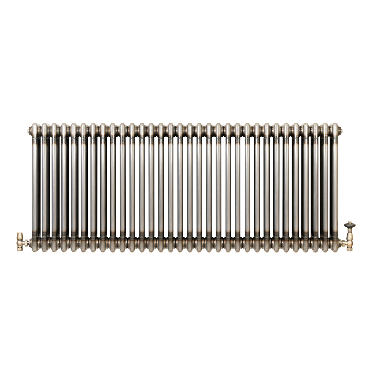 Radiador Tradicional de 3 Columnas y Válvulas - 600 x 1460mm - Metal Crudo