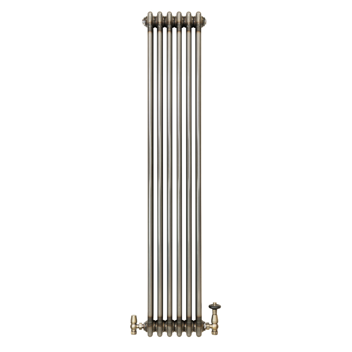 Radiador Tradicional de 3 Columnas y Válvulas - 1500 x 290mm - Metal Crudo