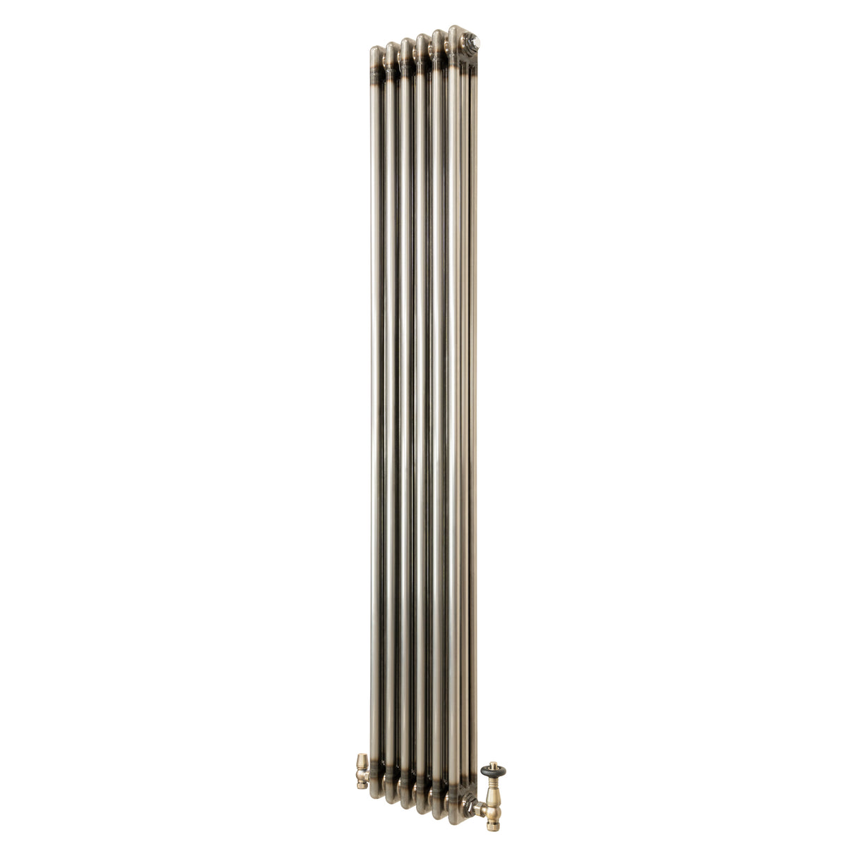 Radiador Tradicional de 3 Columnas y Válvulas - 1800 x 290mm - Metal Crudo