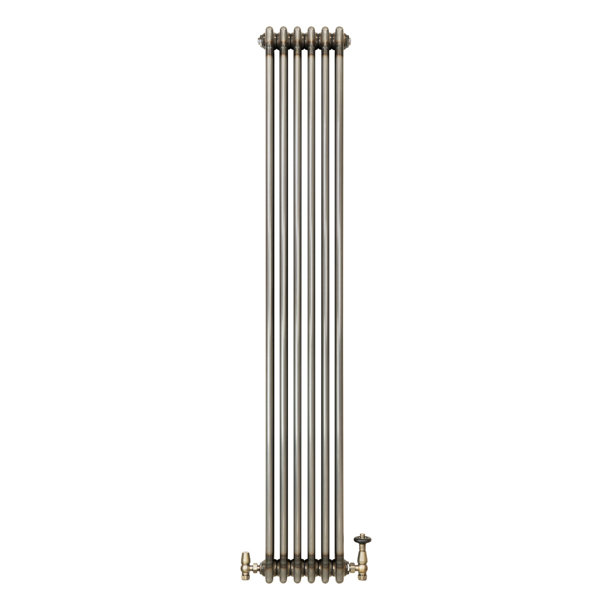 Radiador Tradicional de 3 Columnas y Válvulas - 1800 x 290mm - Metal Crudo