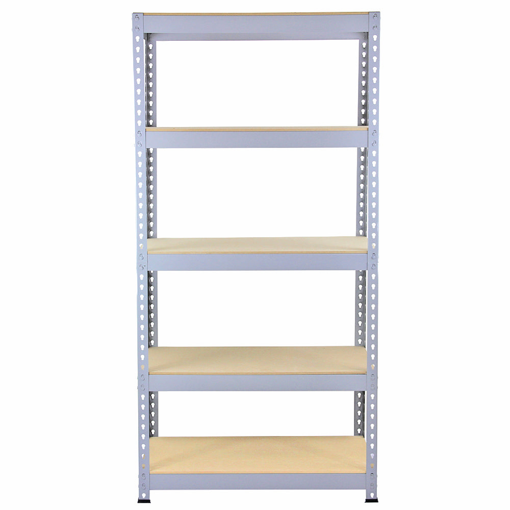 Monster Racking - 3 Estanterías Q-Rax de Acero Sin Tornillos Grises 90cm x 50cm x 182,5cm