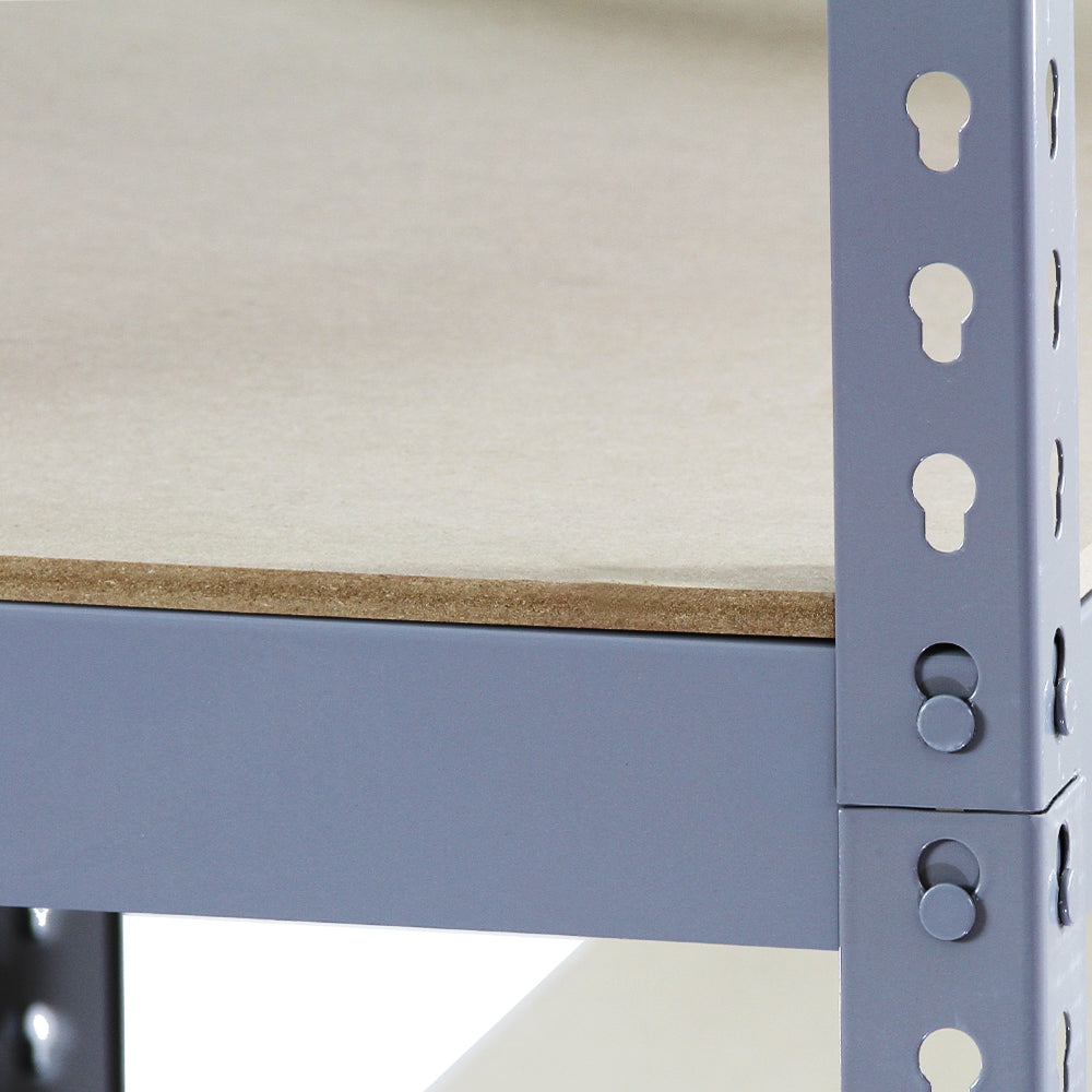 3 Estanterías Q-Rax Grises 120 x 50 x 180cm de Acero Sin Tornillos