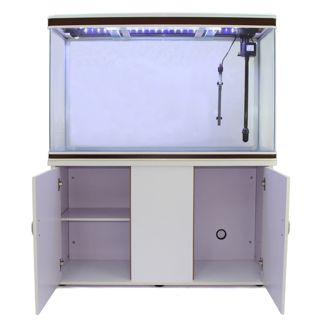 Acuario Completo de 300L con Mueble Blanco