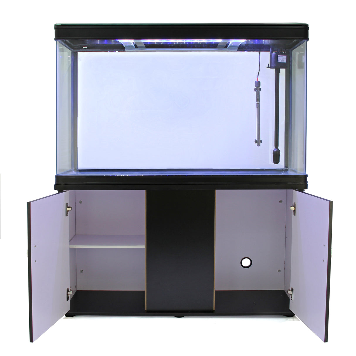 Acuario Completo de 300L con Mueble Negro
