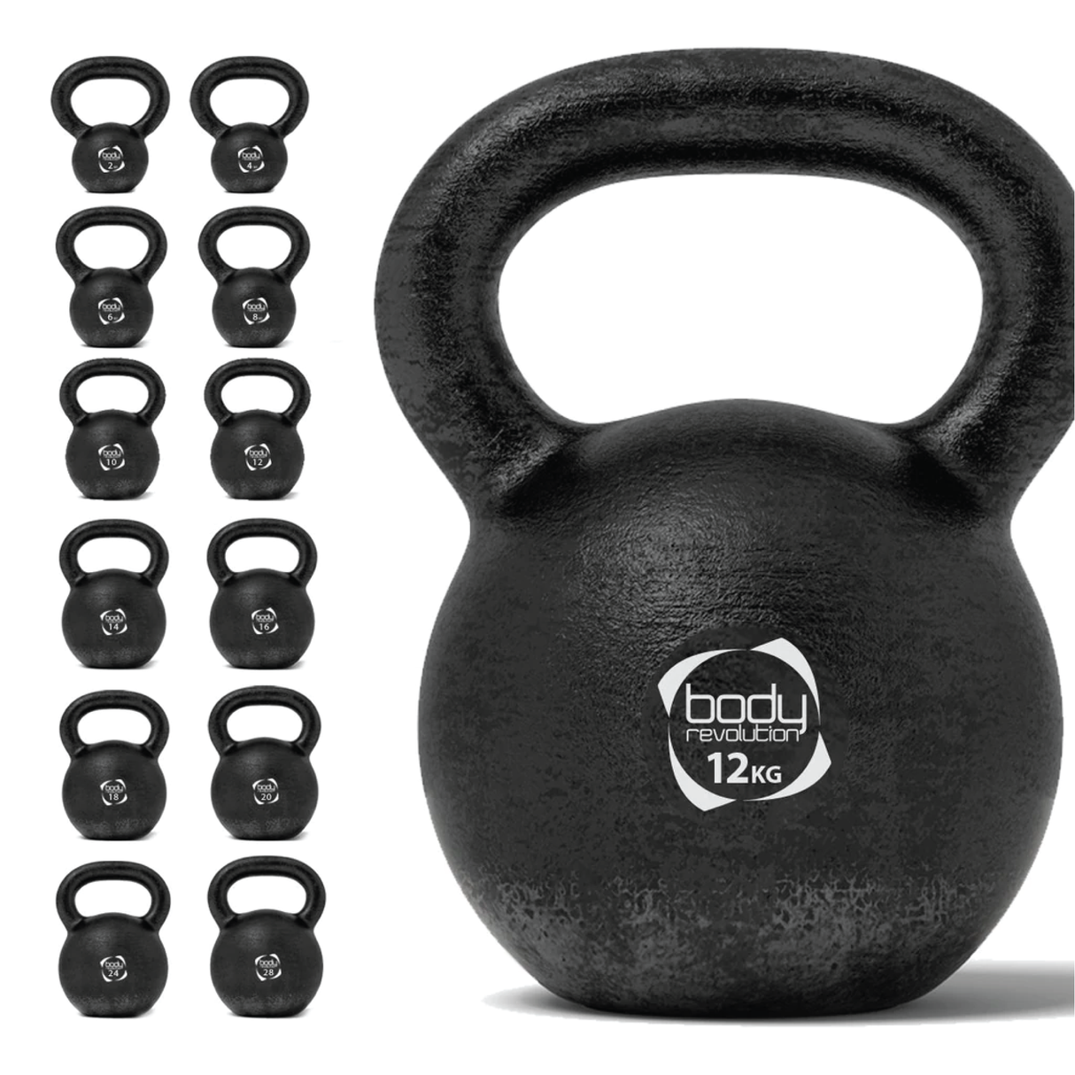 Pesa Rusa Kettlebell de hierro fundido - 12 kg