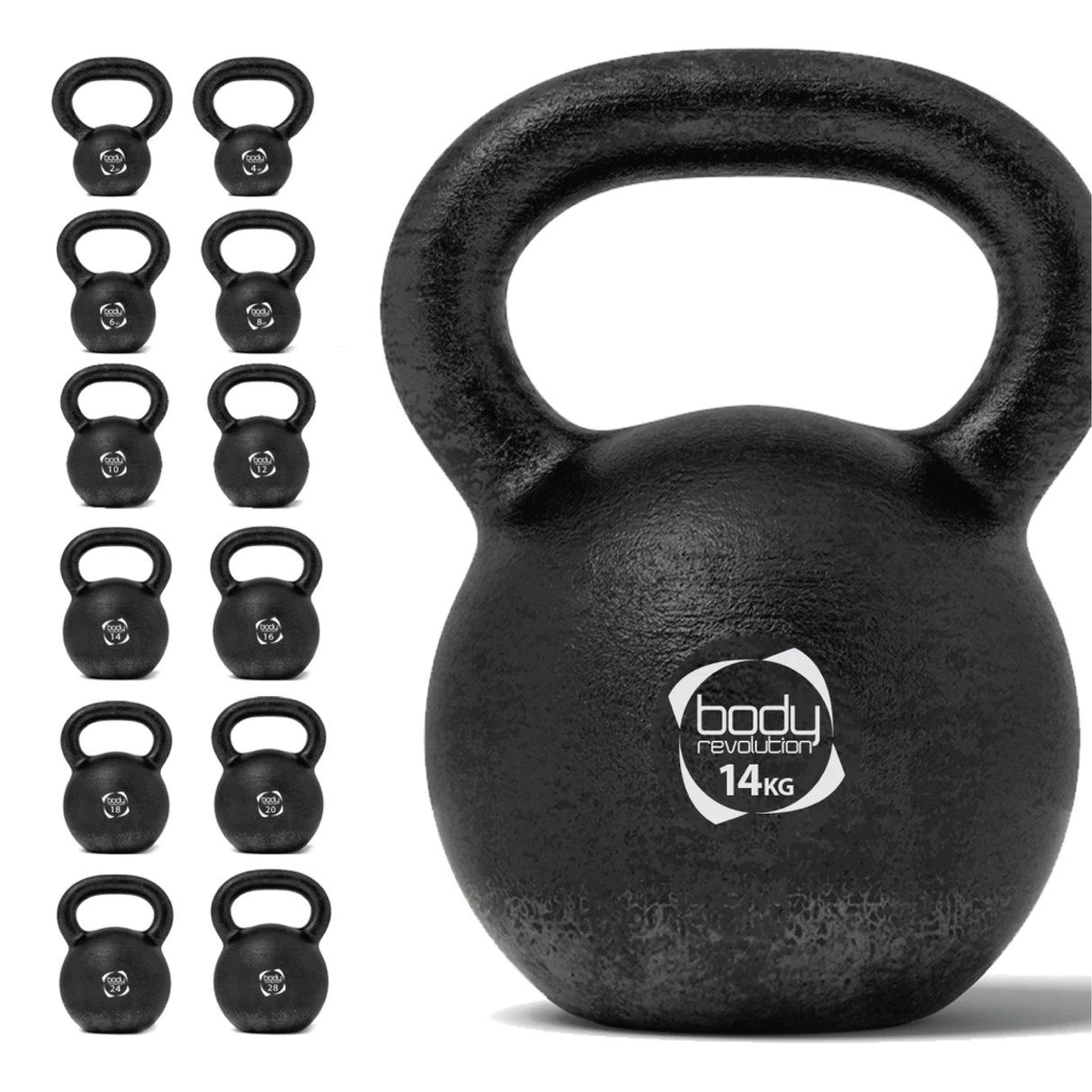 Pesa Rusa Kettlebell de hierro fundido - 14 kg