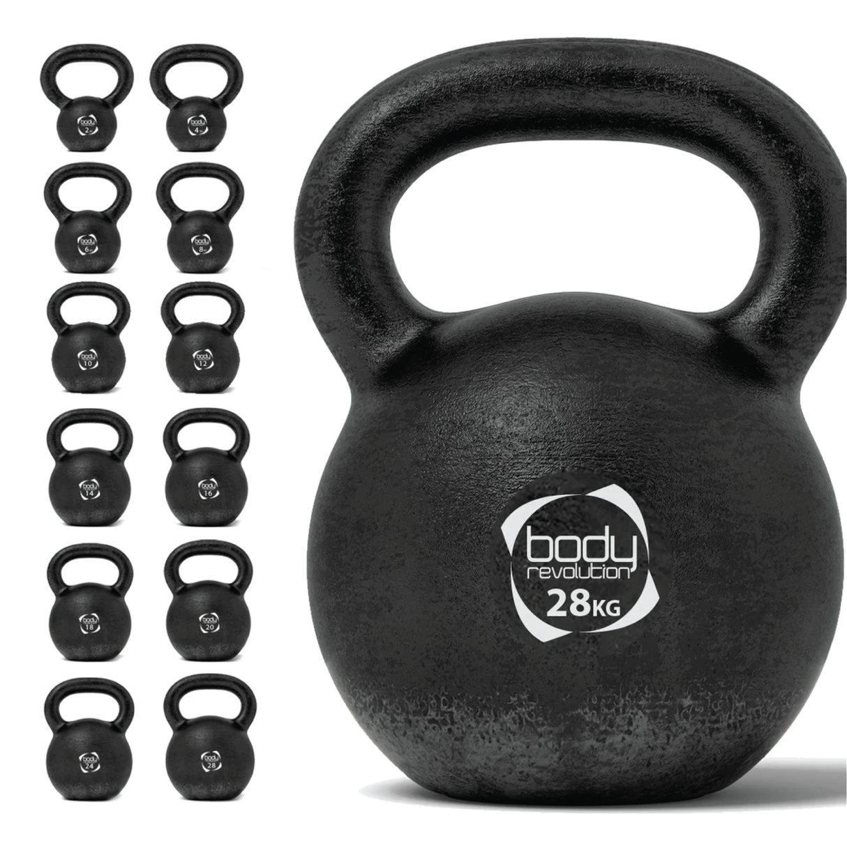 Pesa Rusa Kettlebell de hierro fundido - 28 kg