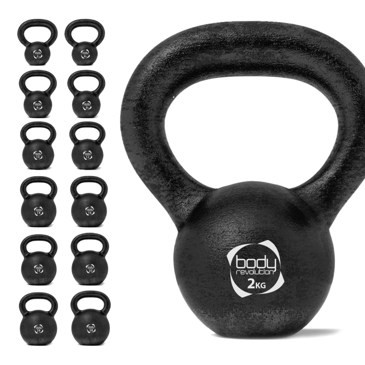 Pesa Rusa Kettlebell de hierro fundido - 2 kg