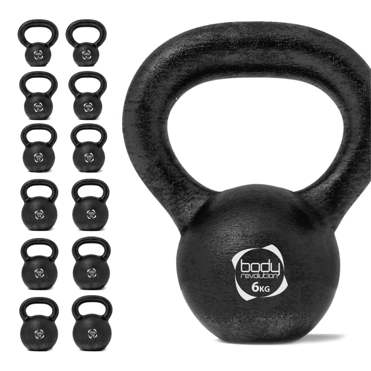 Pesa Rusa Kettlebell de hierro fundido - 6 kg