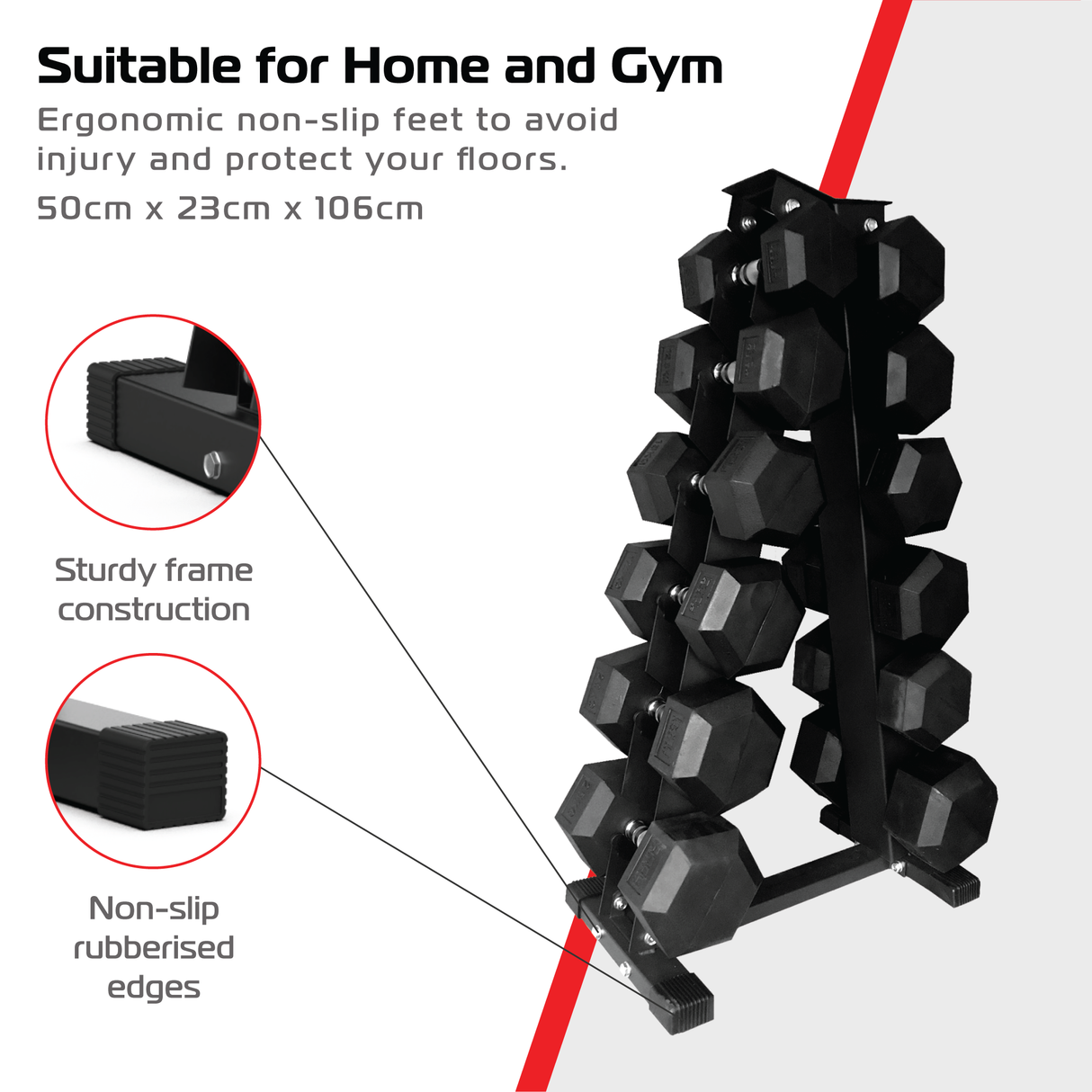 Rack de Mancuernas de 6 Niveles Body Revolution