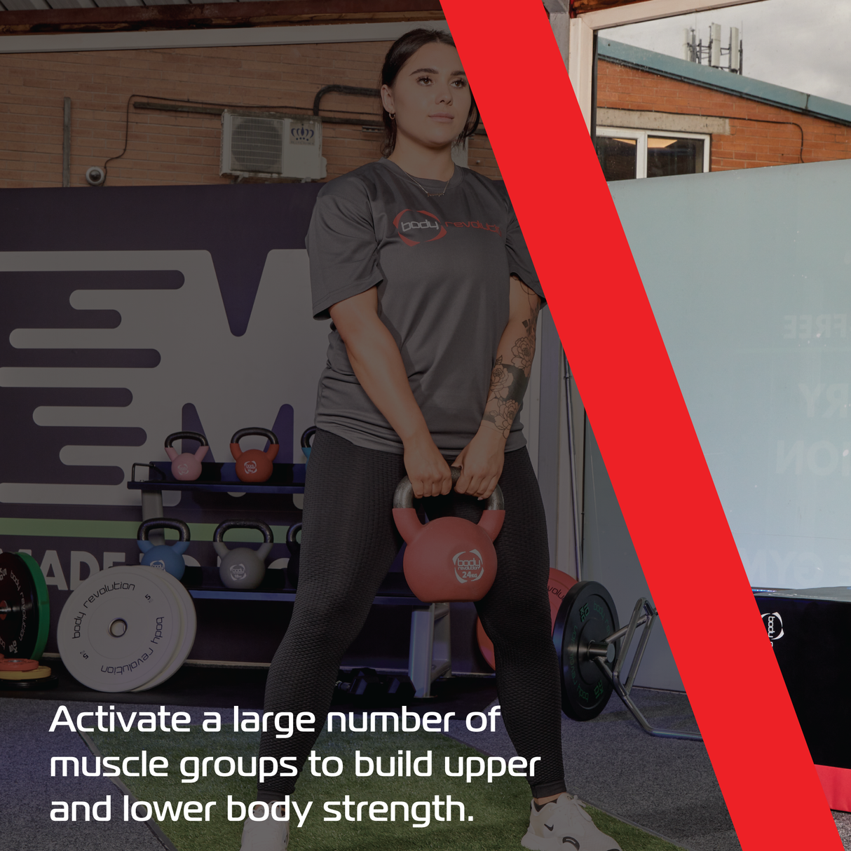 Pesa Rusa Kettlebell de Neopreno Body Revolution - 18kg